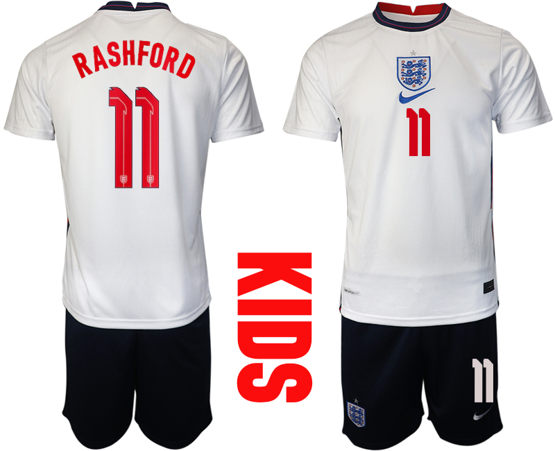 2021 European Cup England home Youth #11 soccer jerseys->youth soccer jersey->Youth Jersey